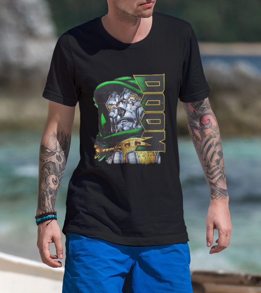 Doctor Doom Marvel Comics DOOM Villain 2 Sided T-Shirt