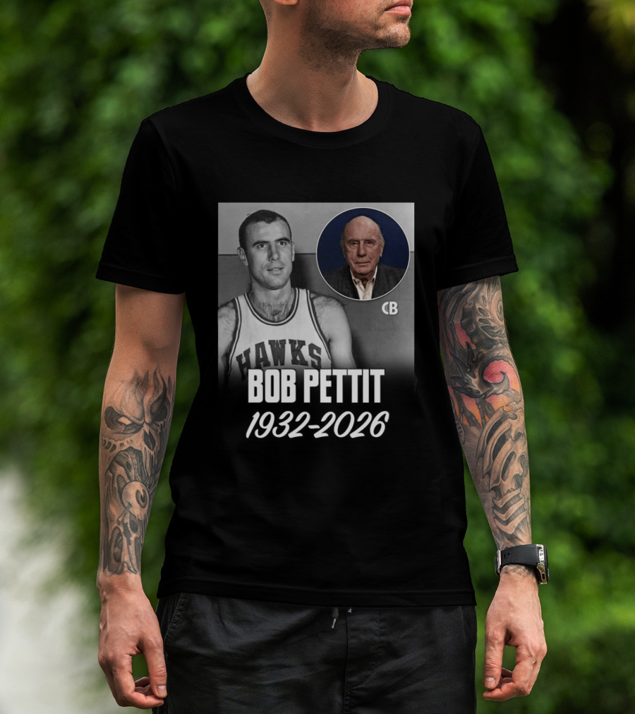 Bob Pettit Hawks Legend 1932 2026 T-Shirt