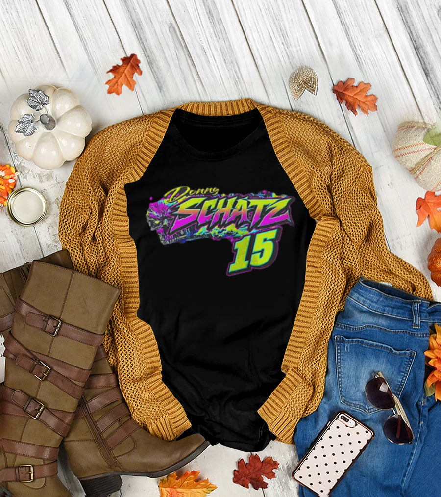 Donny Schatz 15 Vibrant Racing Skull World Of Outlaws Sprint Cars T-Shirt