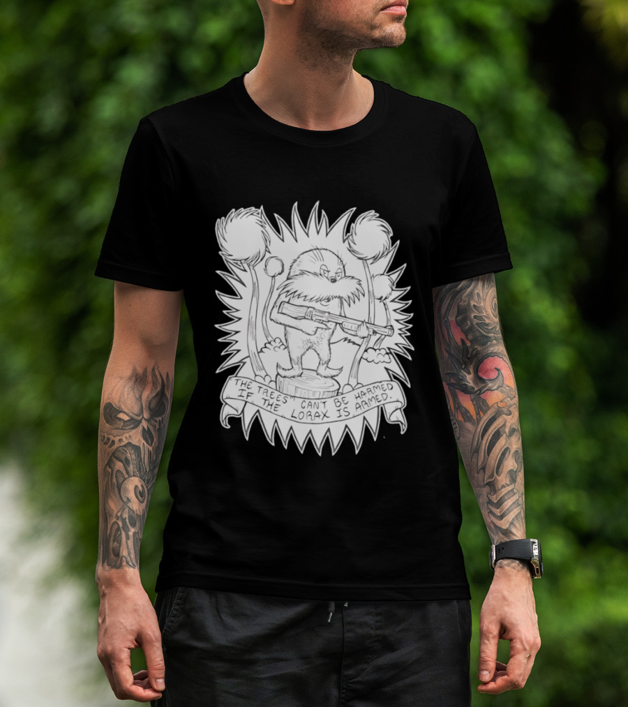 Lorax Shotgun Dr Seuss Trees Mashup T-Shirt