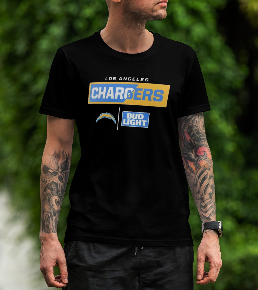 Los Angeles Chargers Bud Light Collaborative Merchandise T-Shirt