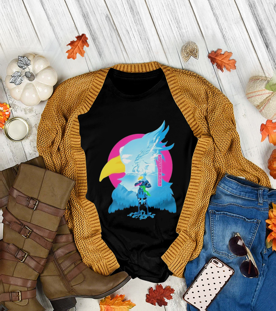 Shangri La Frontier Sunraku Eagle Art Gaming Manga Fantasy T-Shirt