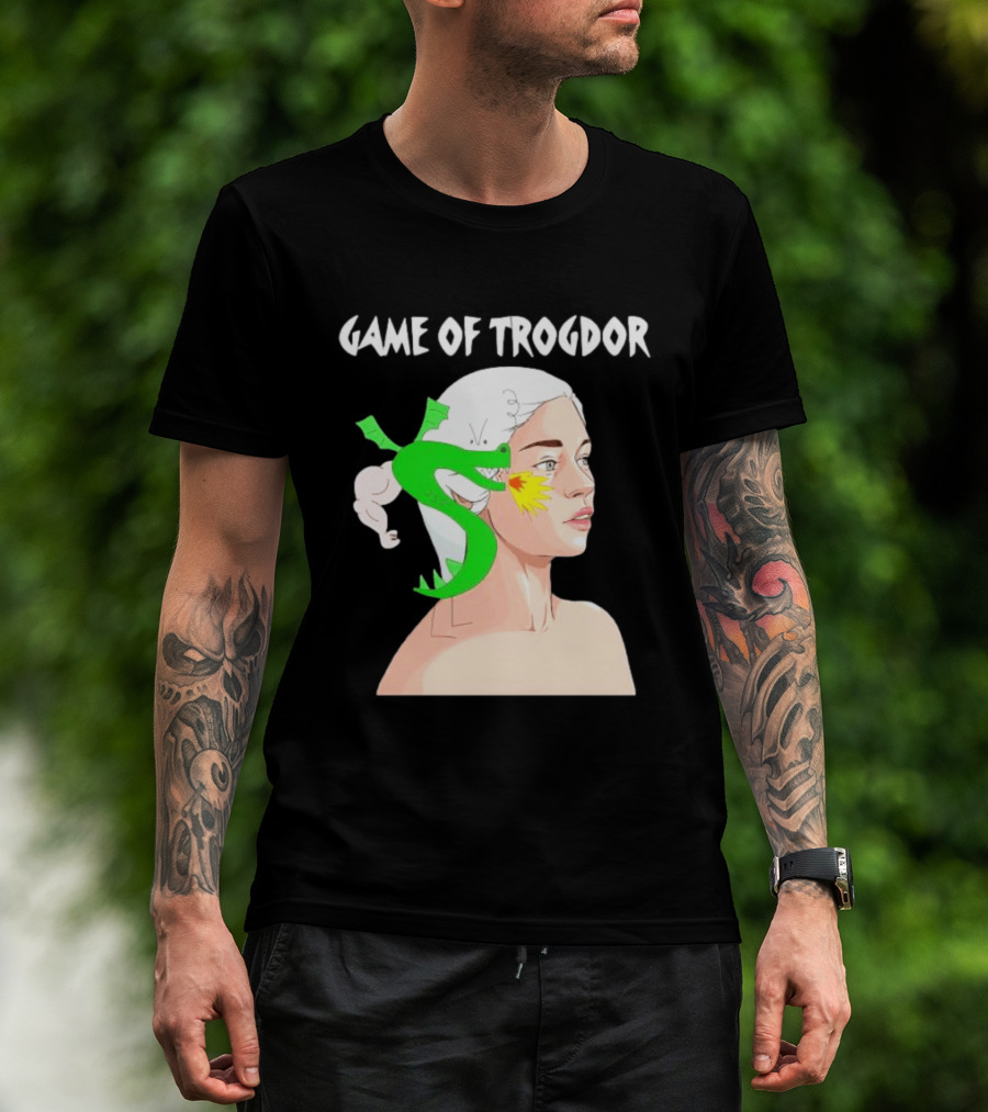 Game Of Trogdor Dragon And Woman T-Shirt