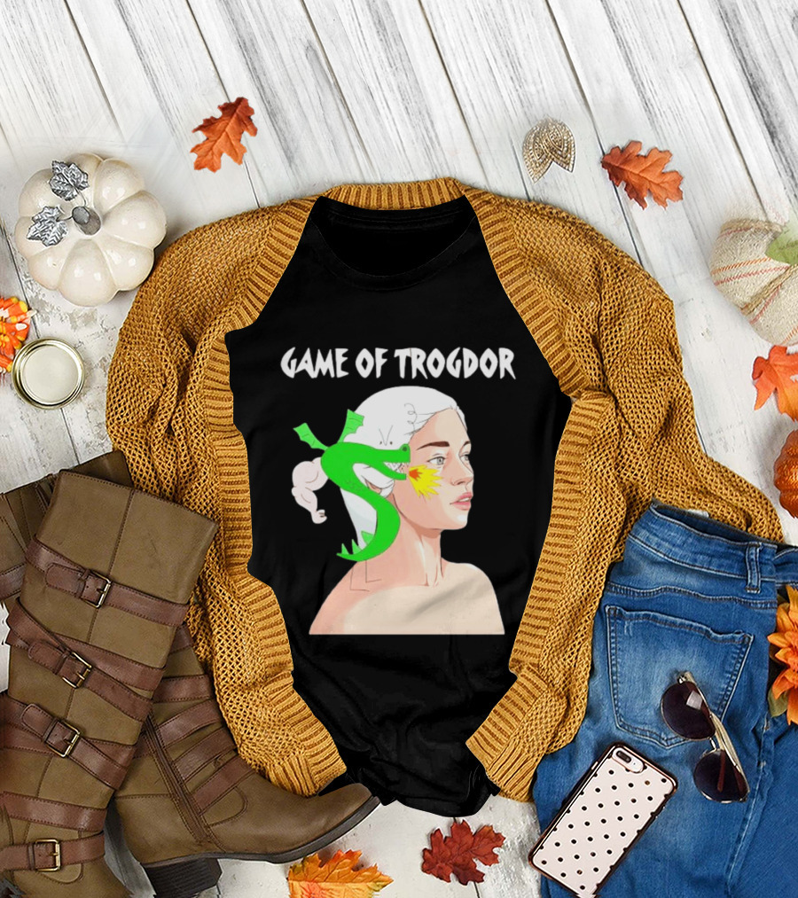 Game Of Trogdor Dragon And Woman T-Shirt