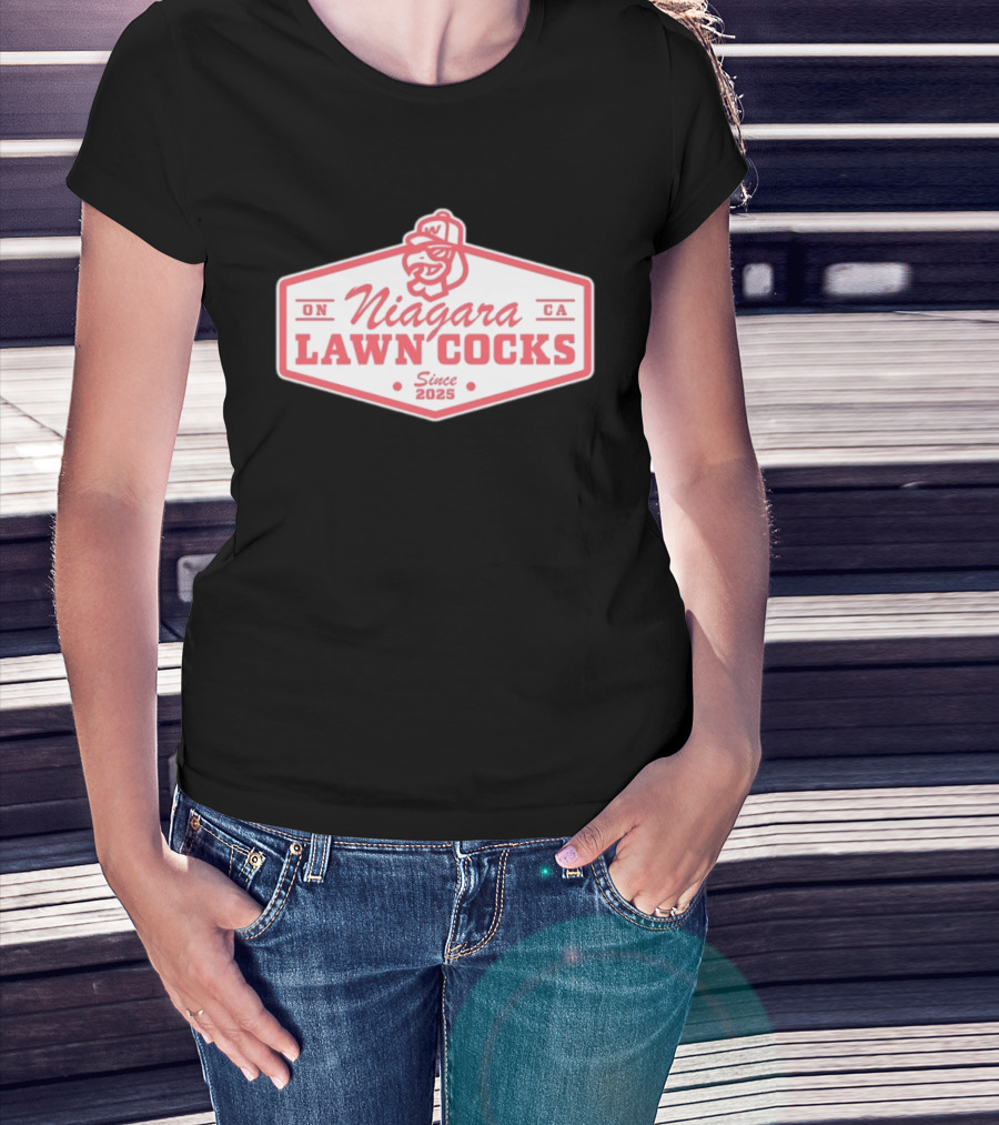 ON Niagara Lawn Cocks CA Since 2025 Rooster T-Shirt