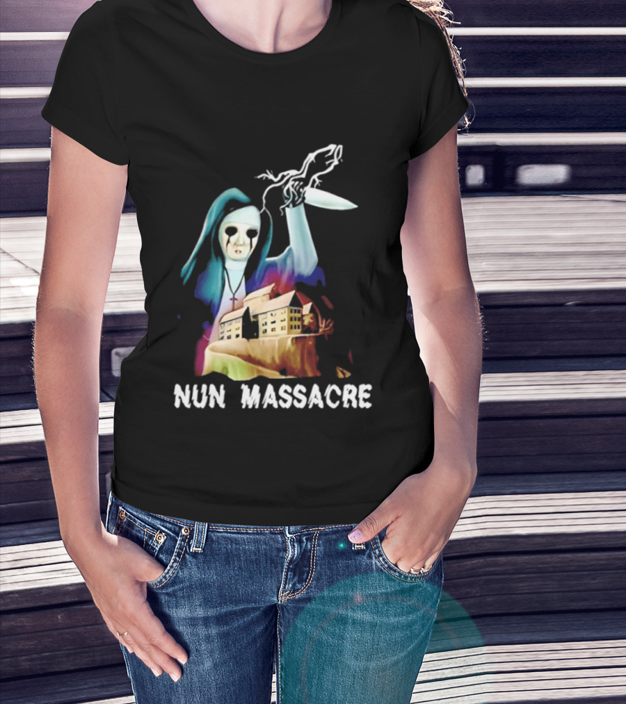 Nun Massacre Horror Game Puppet Combo Slasher T-Shirt
