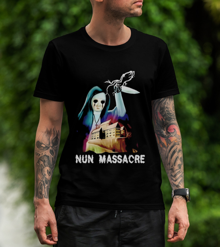 Nun Massacre Horror Game Puppet Combo Slasher T-Shirt