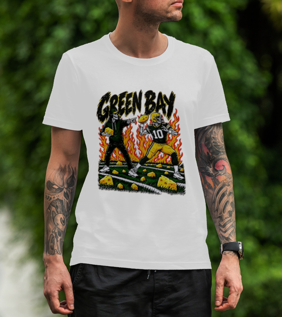 Green Bay Packers Football Skeleton Player Cheeseheads 2026 T-Shirt