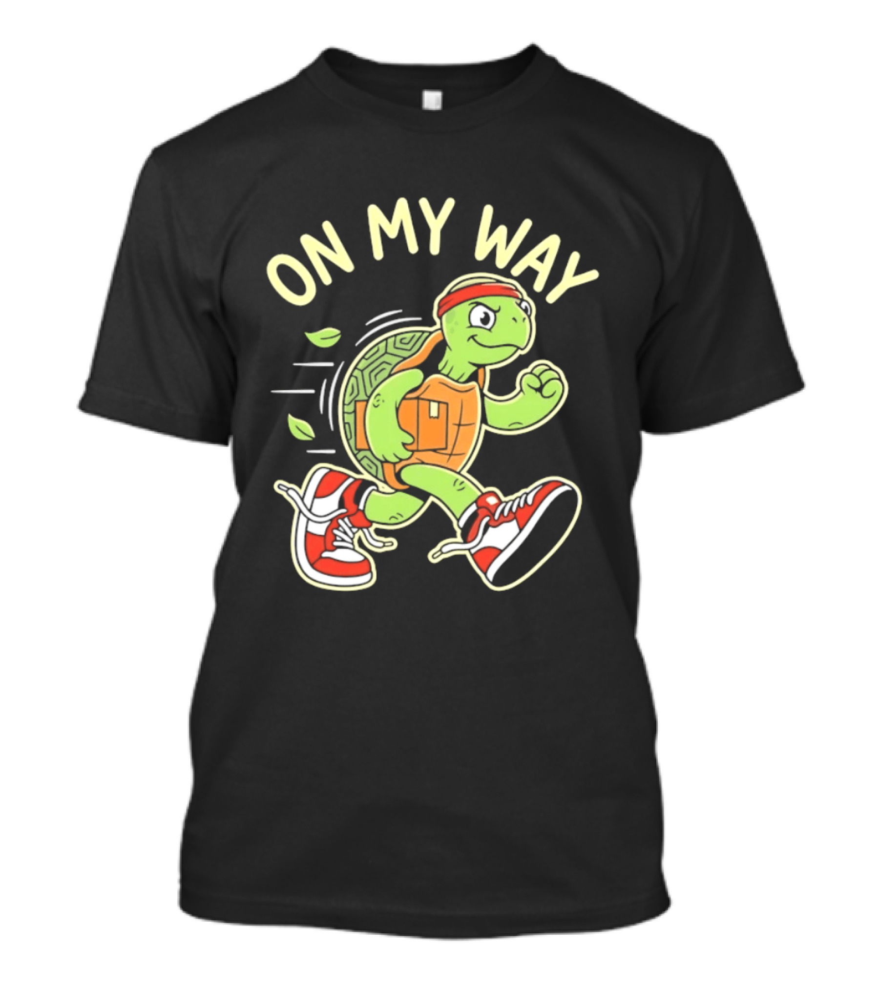 Running Turtle Package Delivery On My Way T-Shirt
