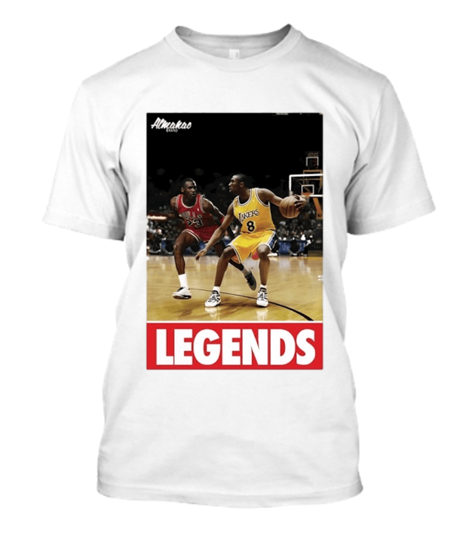 Michael Jordan Vs Kobe Bryant Legends Chicago Bulls Lakers T-Shirt