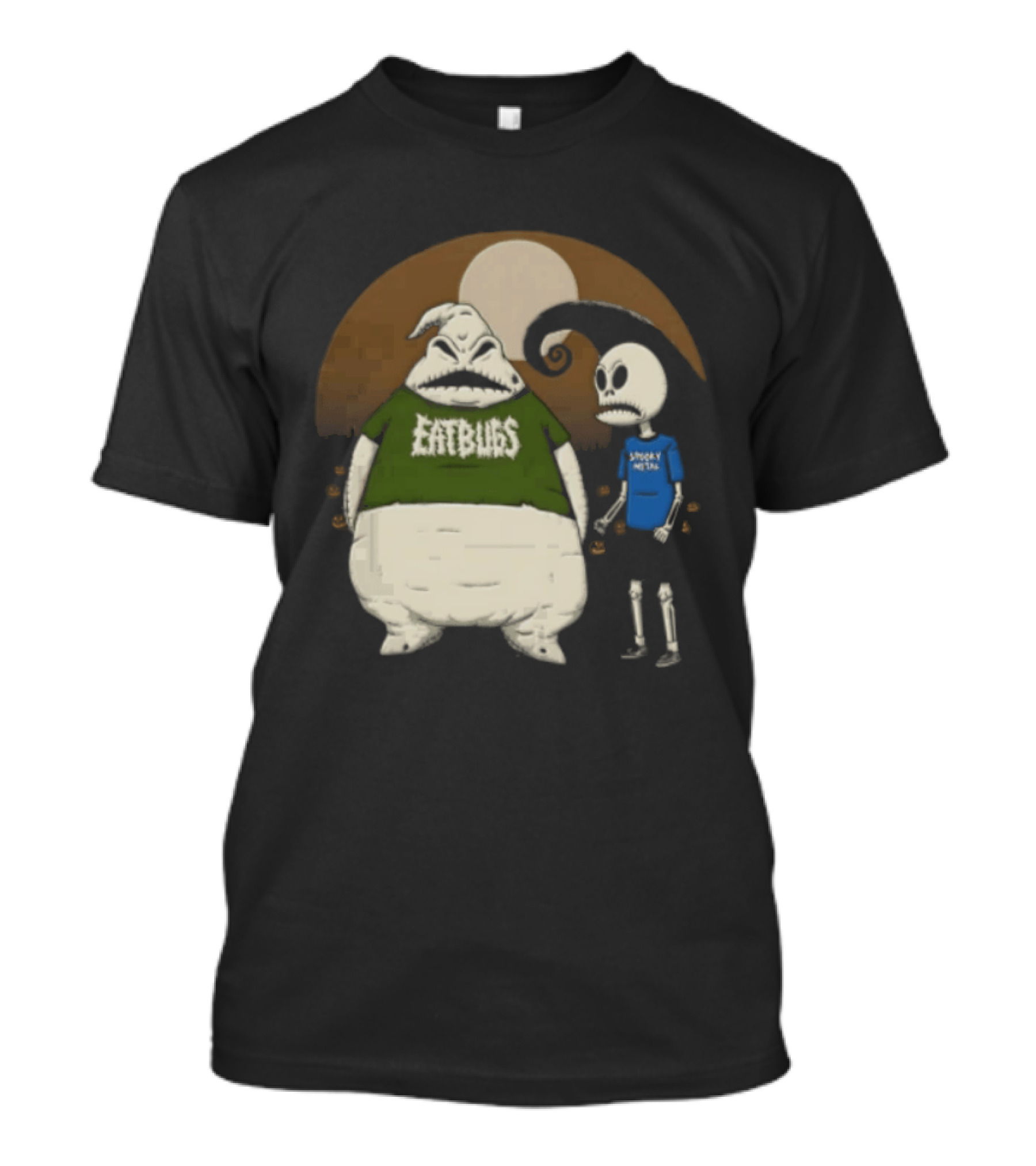 Oogie Boogie Jack Skellington Eat Bugs Spooky Vibes The Nightmare Before Christmas Halloween T-Shirt