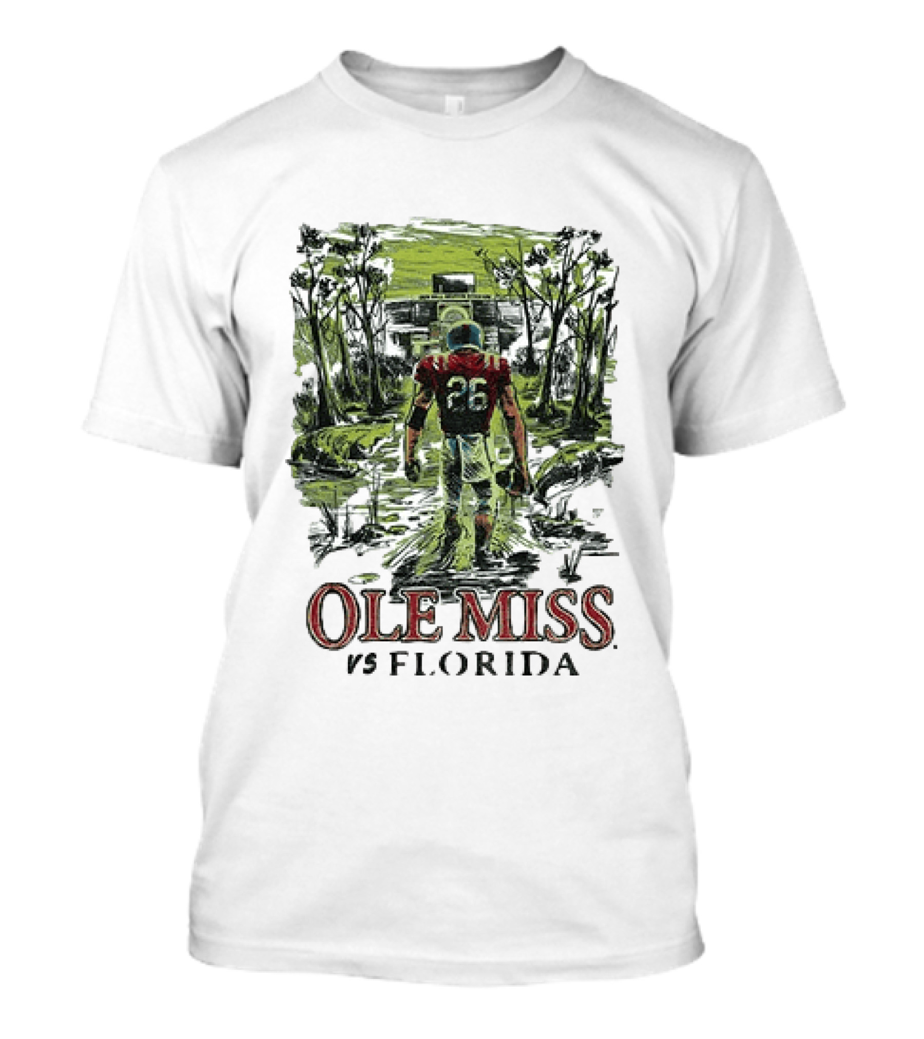 Ole Miss Vs Florida 2026 Game Day Football Player T-Shirt