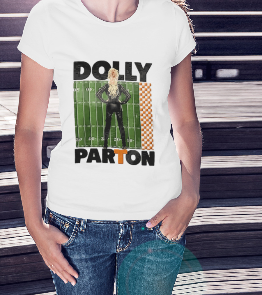 Dolly Parton Tennessee Volunteers Football Field T-Shirt