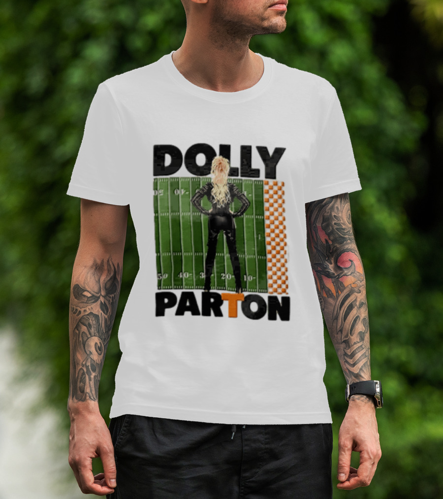 Dolly Parton Tennessee Volunteers Football Field T-Shirt