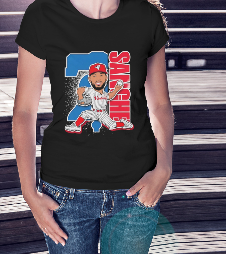 Sixto Sanchez 21 History Philadelphia Phillies Pitcher T-Shirt