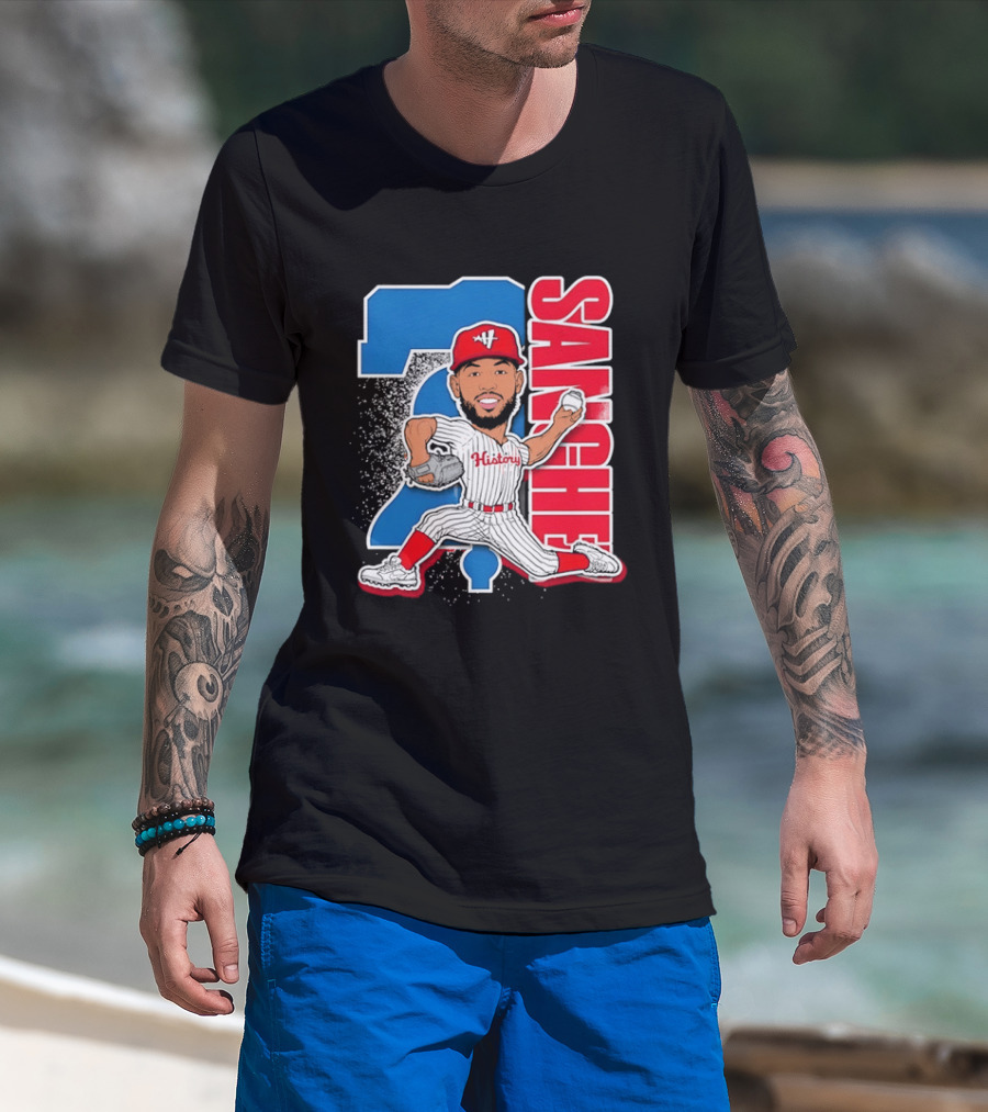 Sixto Sanchez 21 History Philadelphia Phillies Pitcher T-Shirt