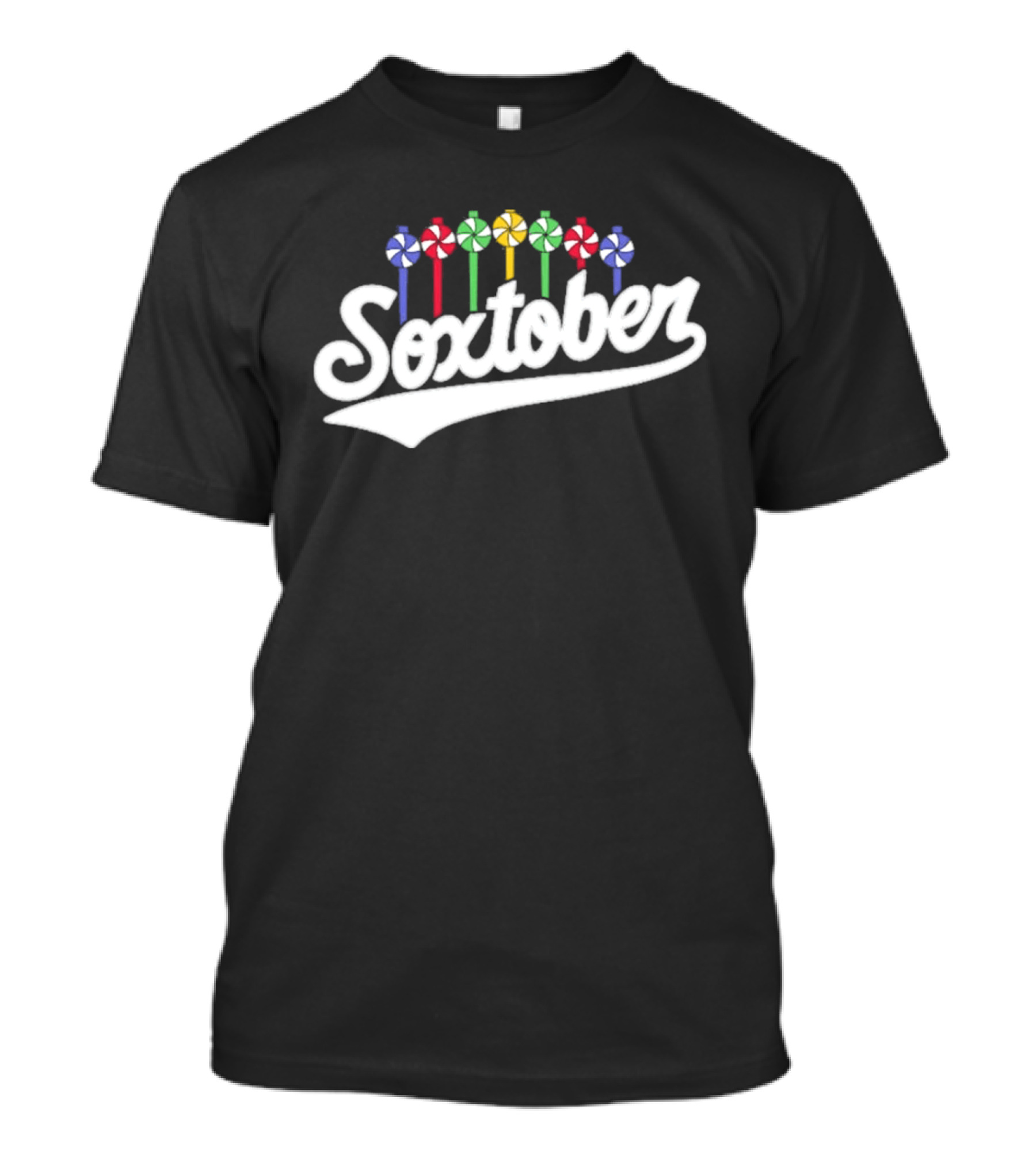 Colorful Pinwheel Soxtober Celebration 2023 T-Shirt