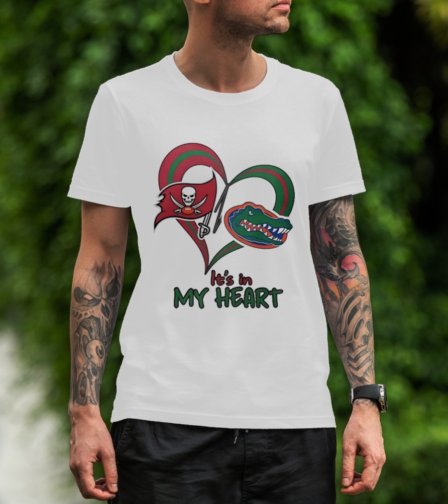 Tampa Bay Buccaneers Florida Gators It's In My Heart T-Shirt