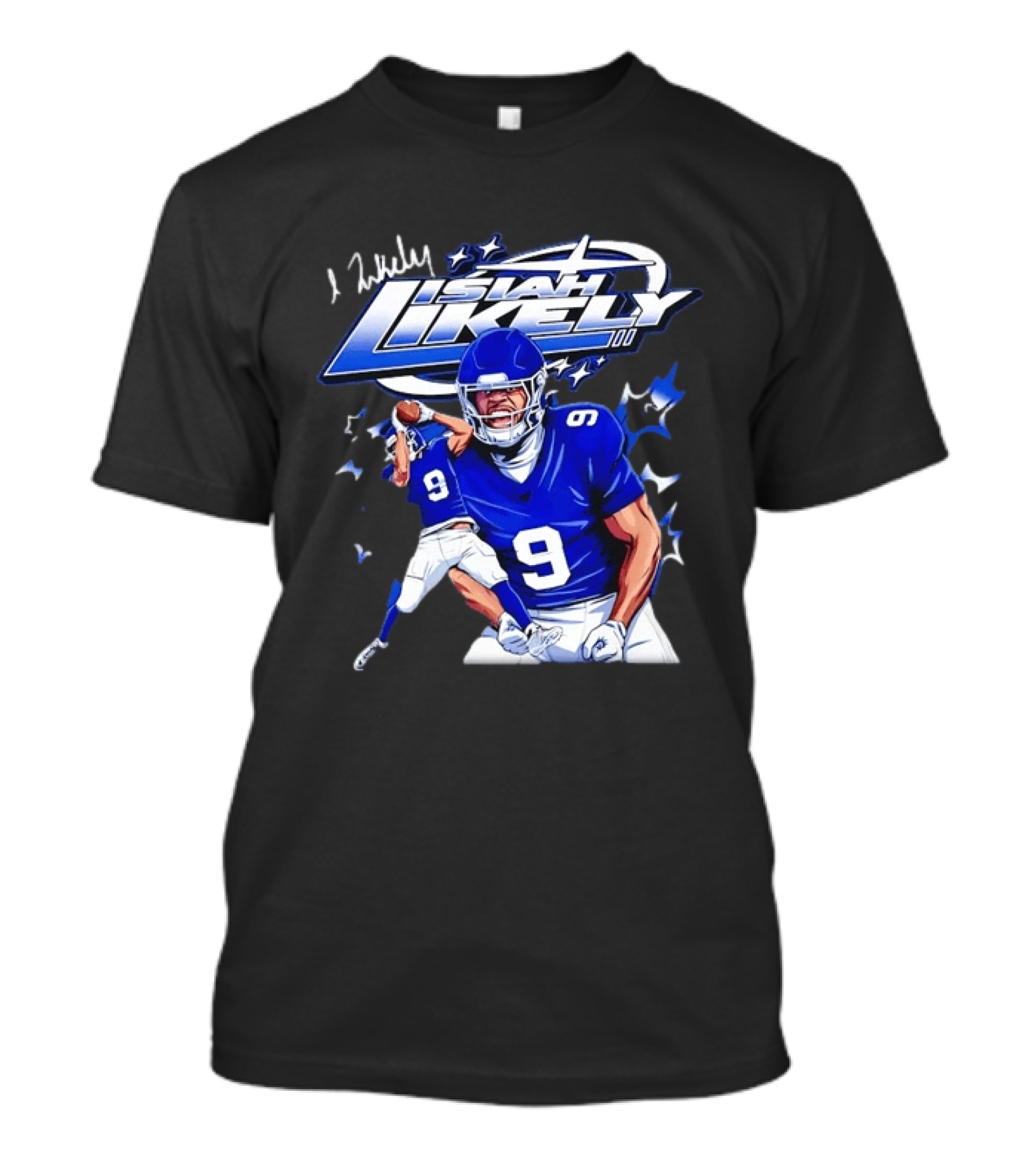 Isiah Likely Baltimore Ravens Number 9 Football T-Shirt