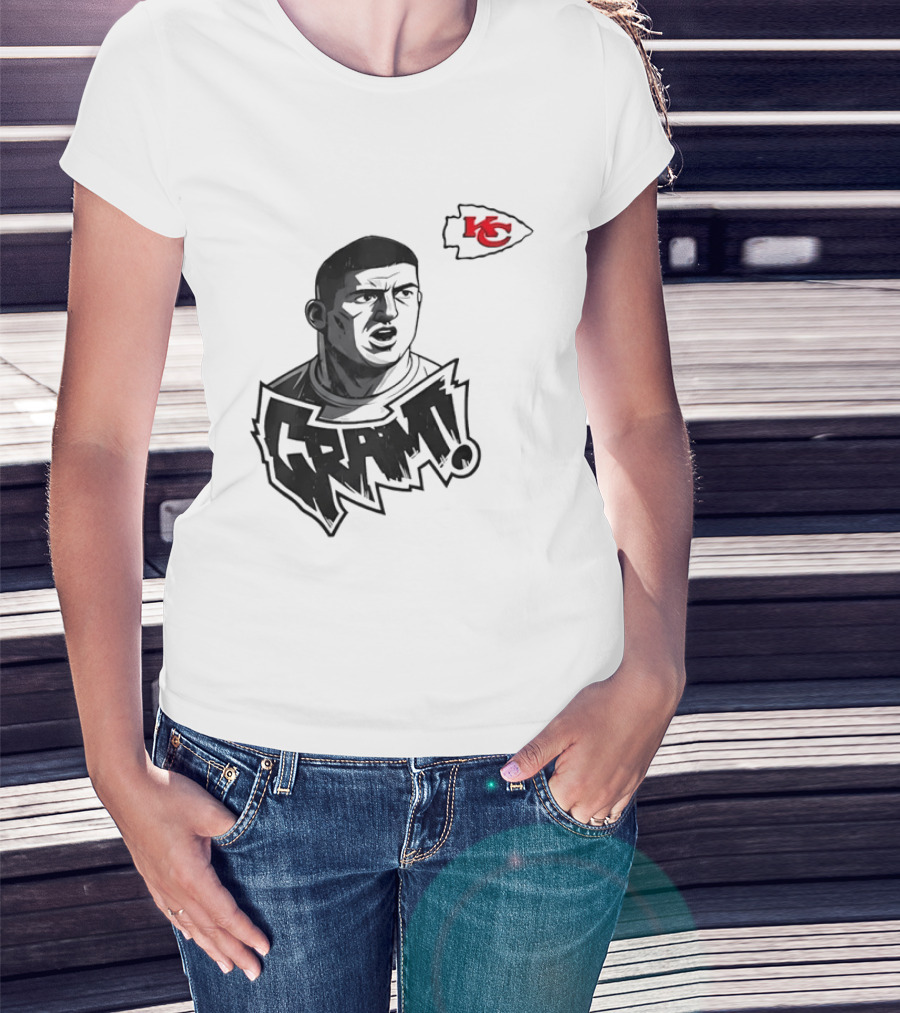 Travis Kelce Kansas City Chiefs GRAM NFL Football Star T-Shirt
