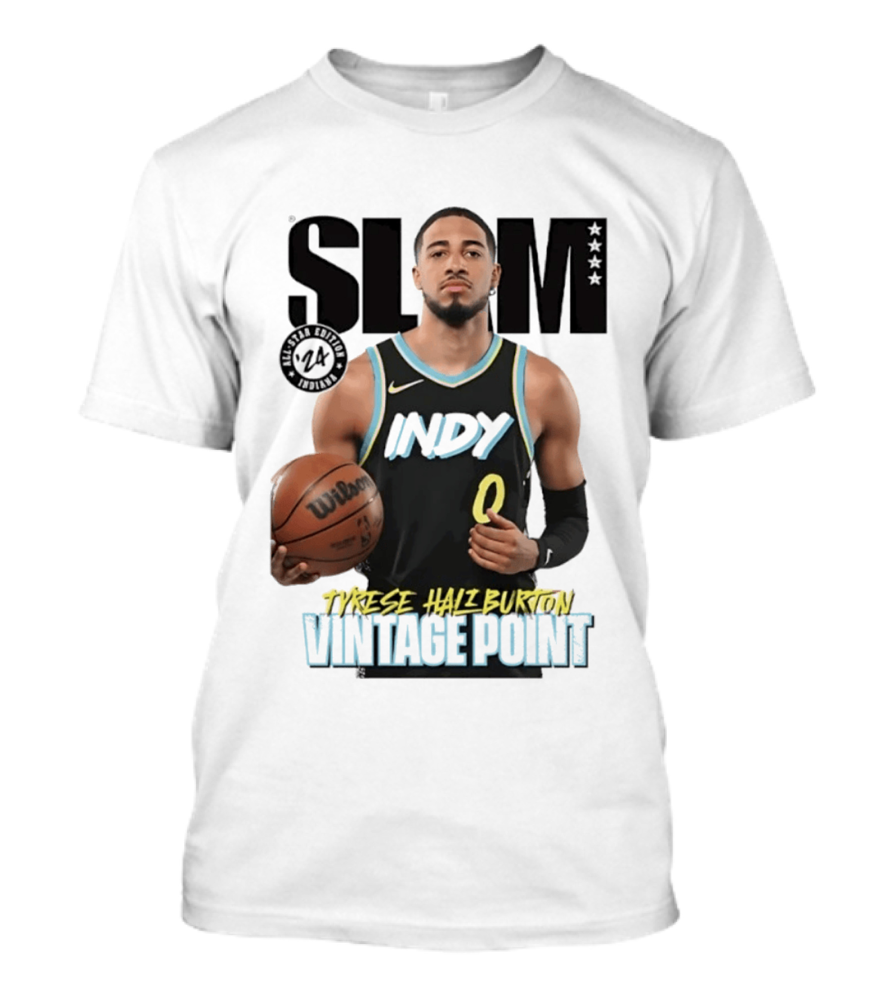 SLAM Magazine Tyrese Haliburton Indy Vintage Point T-Shirt