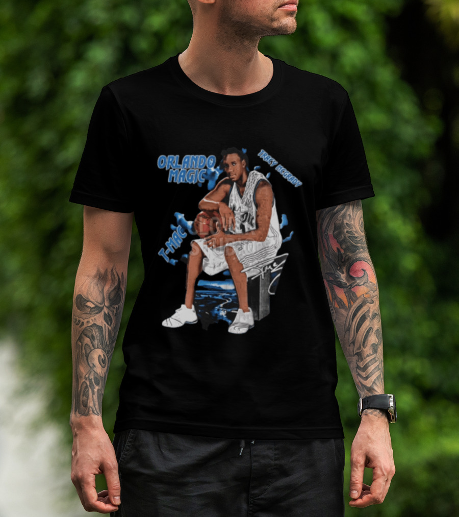 Orlando Magic Tracy McGrady Mac Basketball Legend T-Shirt