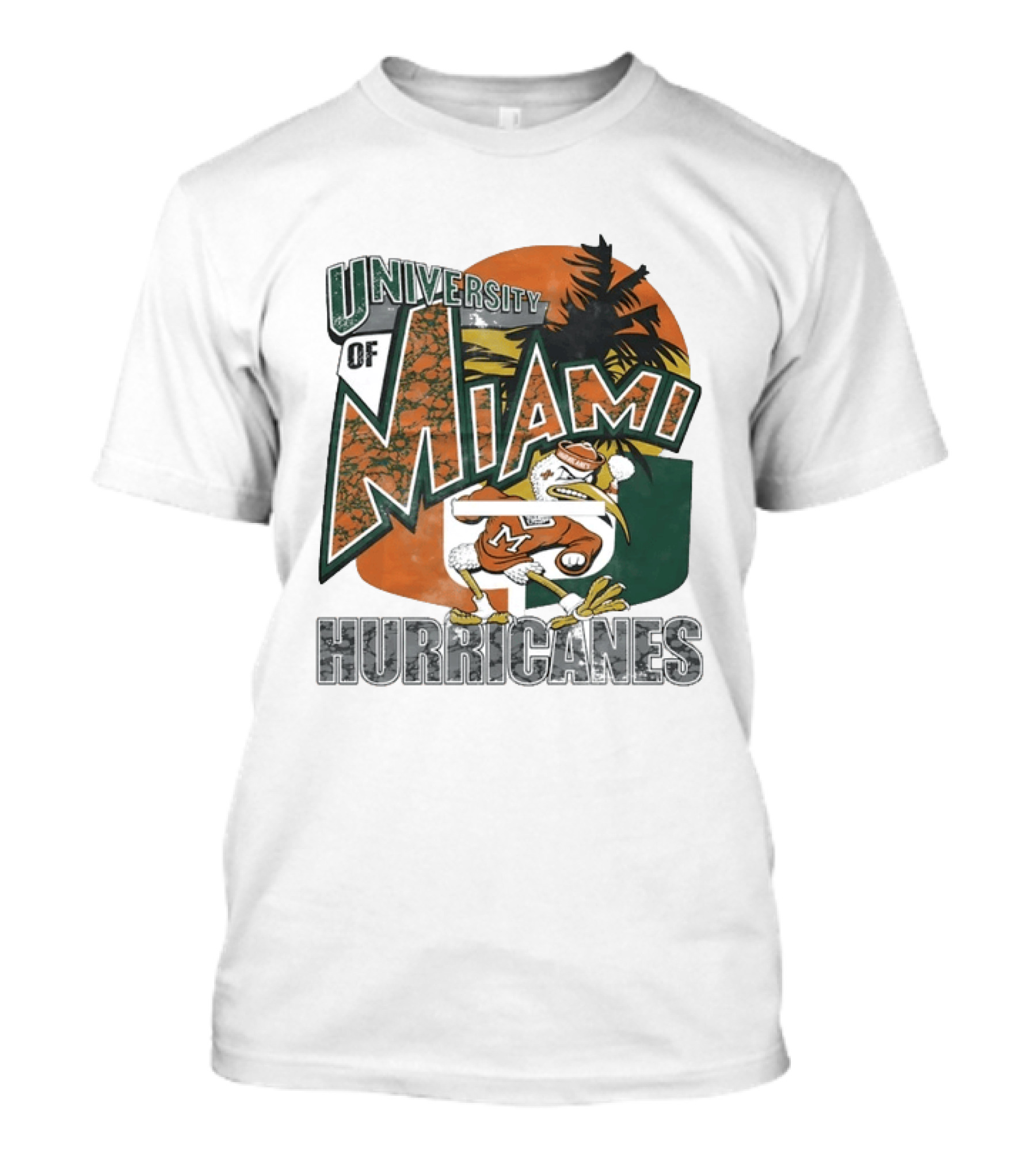 University Of Miami Hurricanes Vintage Sebastion The Ibis T-Shirt