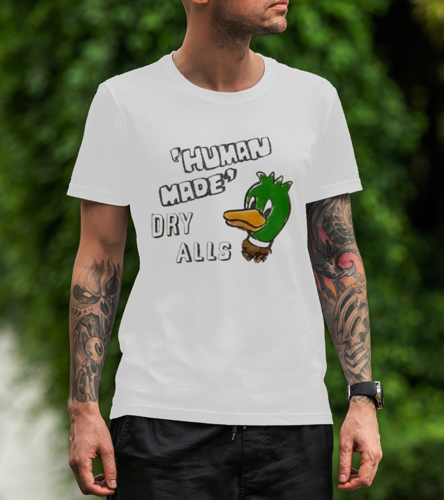 J Hope Human Made Dry Alls Green Mallard Duck T-Shirt