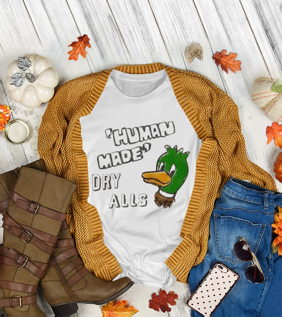 J Hope Human Made Dry Alls Green Mallard Duck T-Shirt