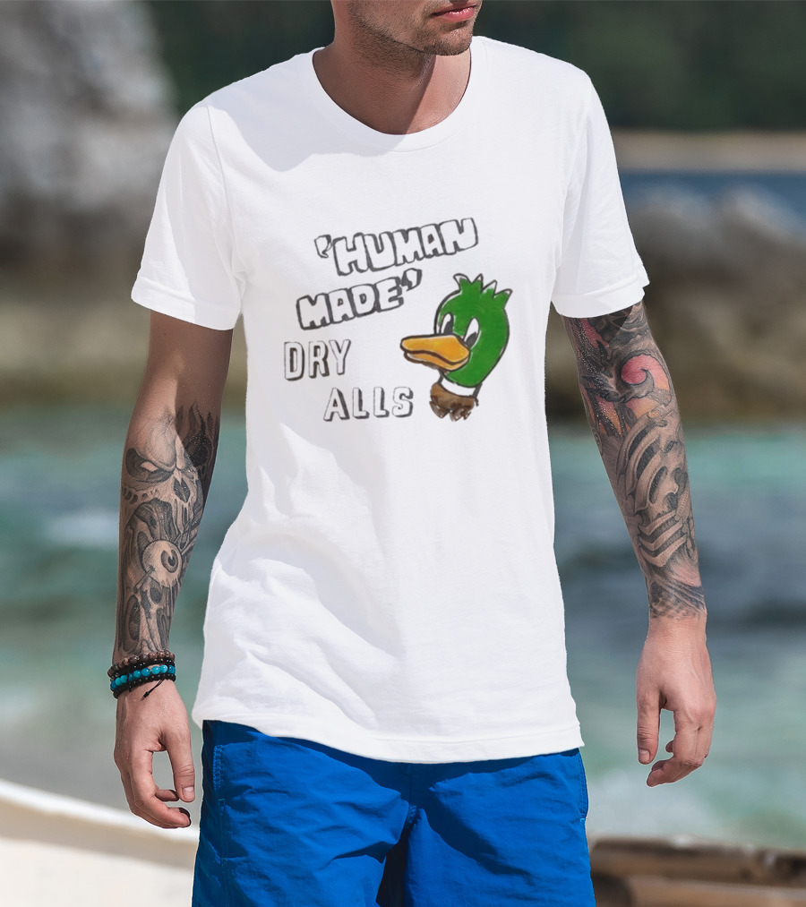 J Hope Human Made Dry Alls Green Mallard Duck T-Shirt