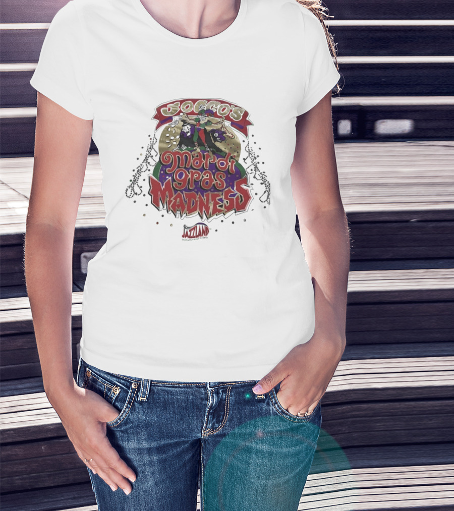 Jocco's Mardi Gras Madness Jazzland Park New Orleans Celebration Event T-Shirt
