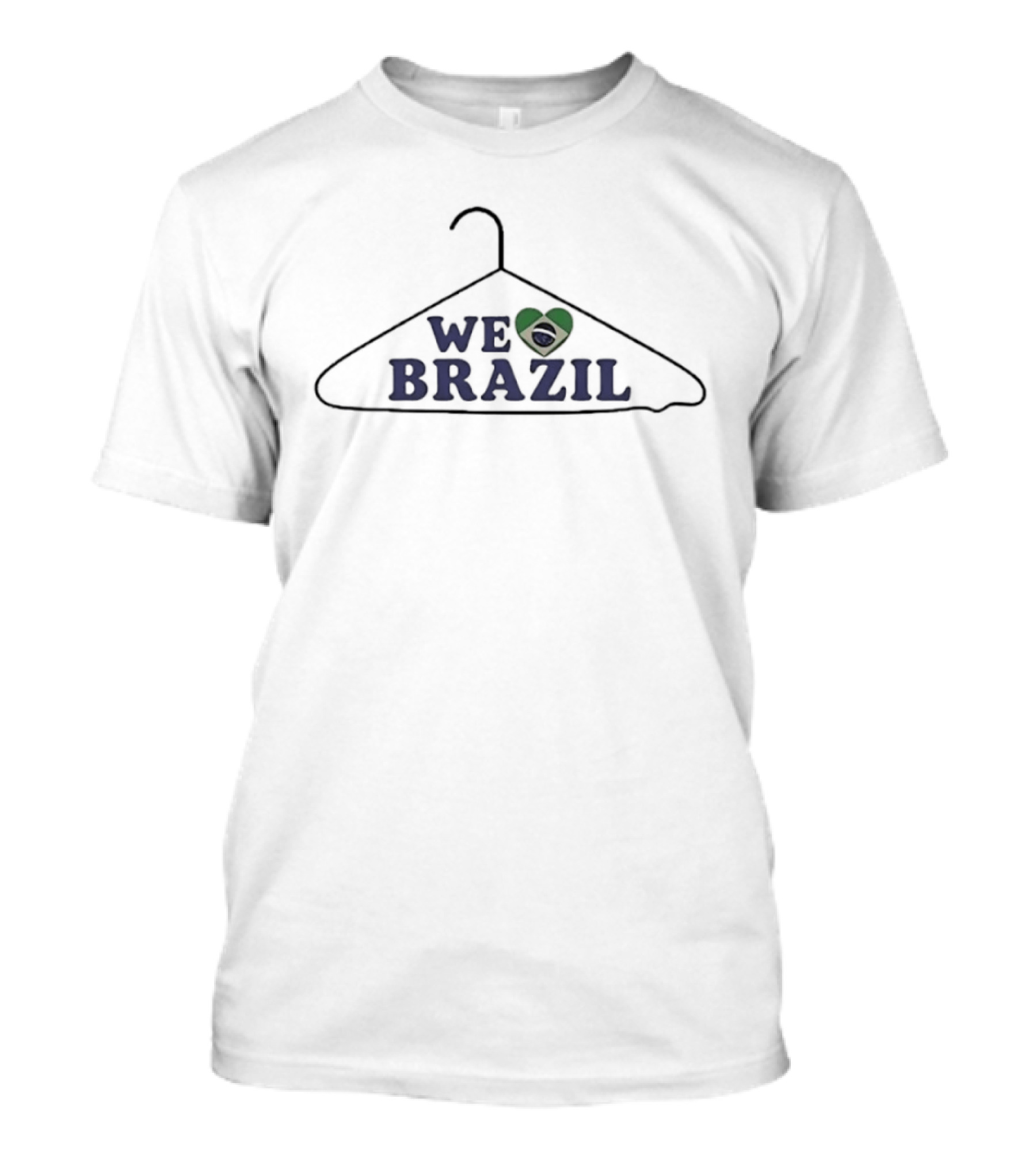 We Love Brazil Heart Flag Brazilian T-Shirt