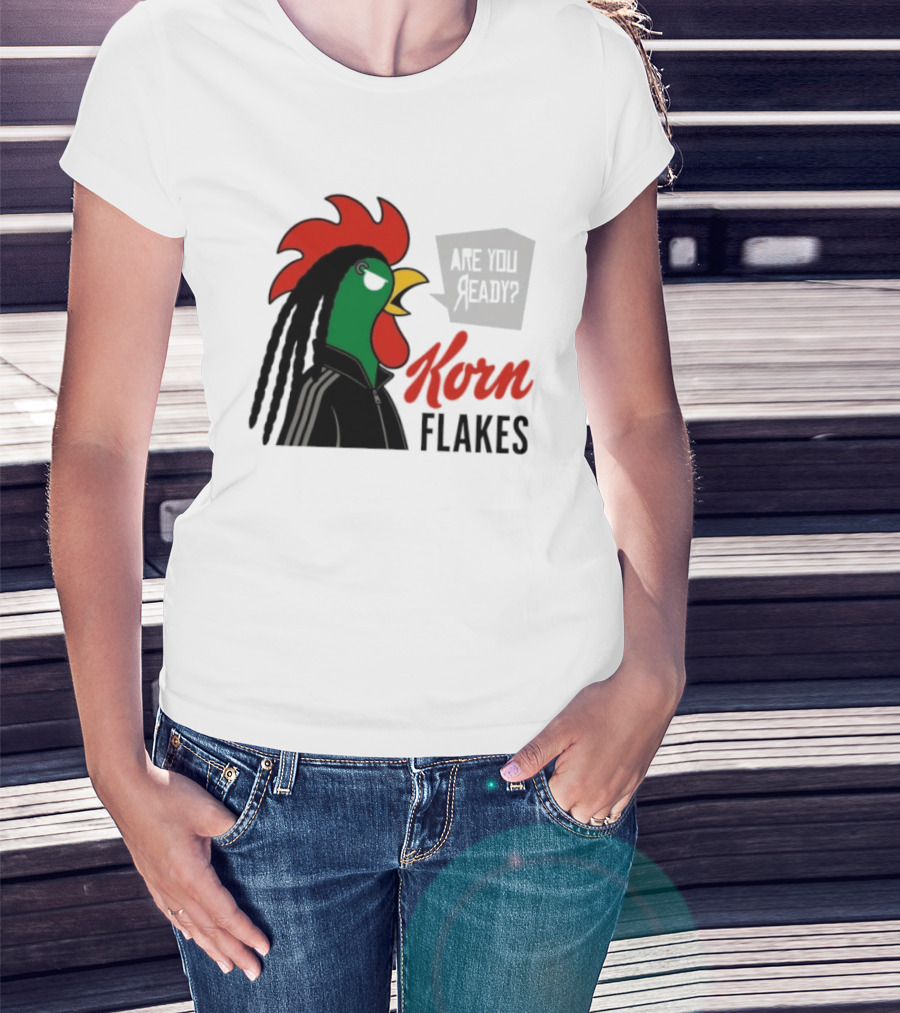 Korn Flakes Are You Ready Rooster Nu Metal T-Shirt