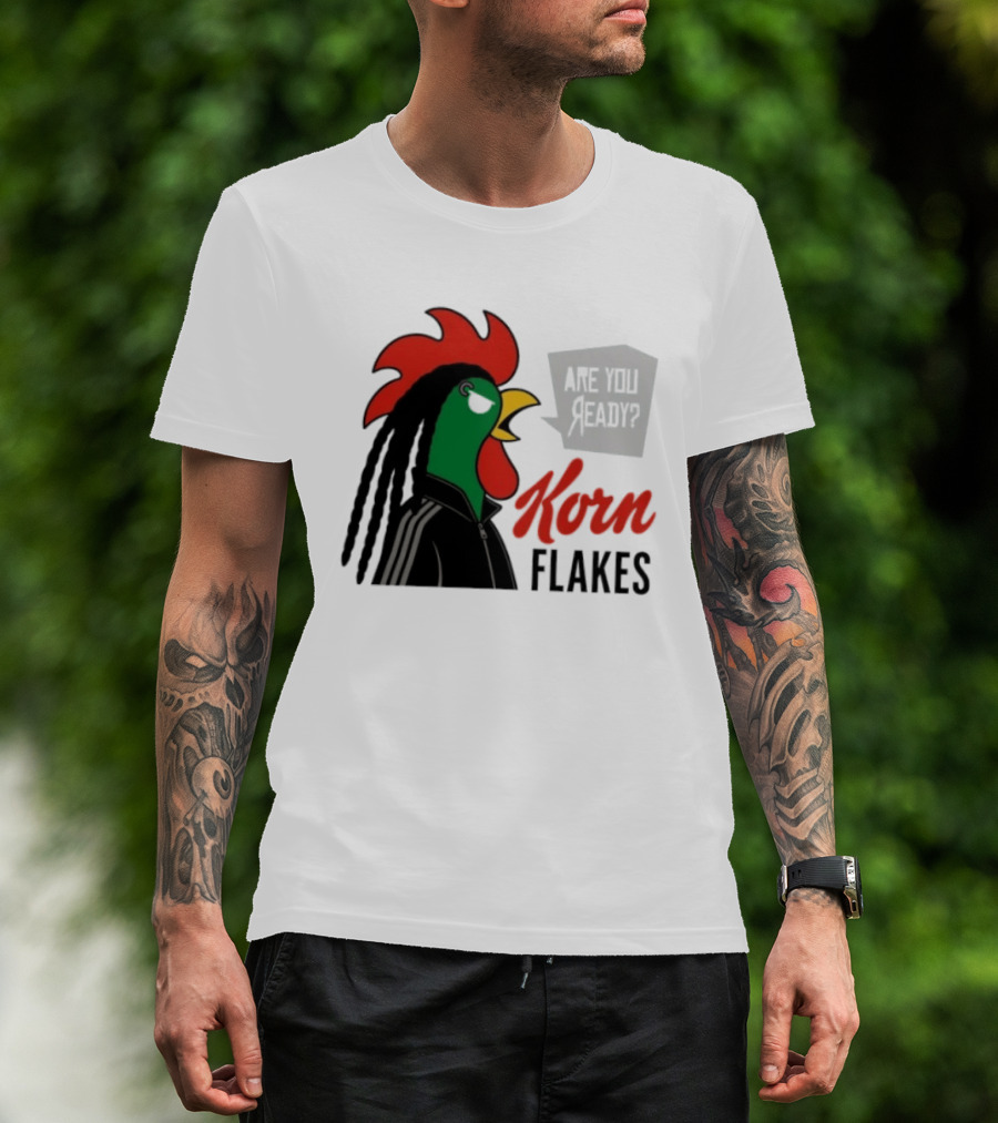 Korn Flakes Are You Ready Rooster Nu Metal T-Shirt