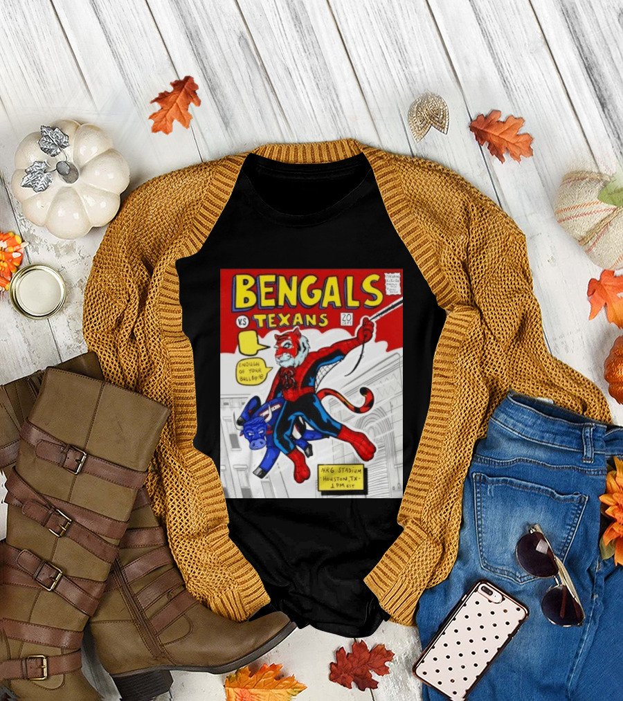 Bengals Vs Texans Week 2 Game Day NRG Stadium Houston 1PM EST Comic T-Shirt