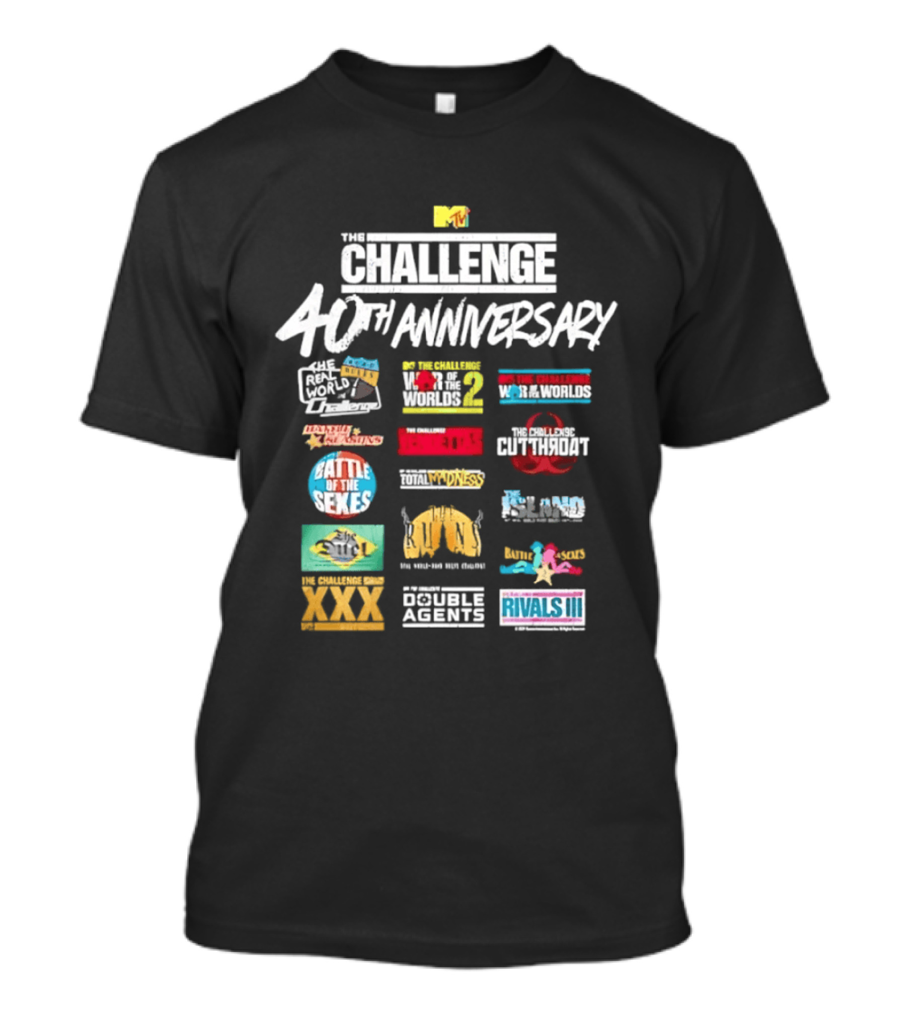 Challenge 40th Anniversary MTV Series Reality TV Road Rules Battle Of The Sexes Rivals III Gauntlet Inferno Ct Tamburello T-Shirt