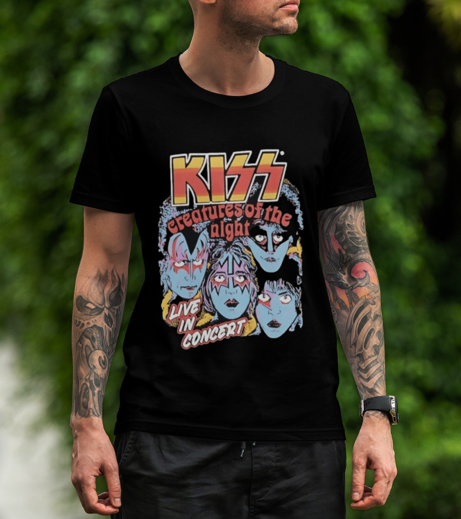 KISS Creatures Of The Night Live In Concert Face T-Shirt