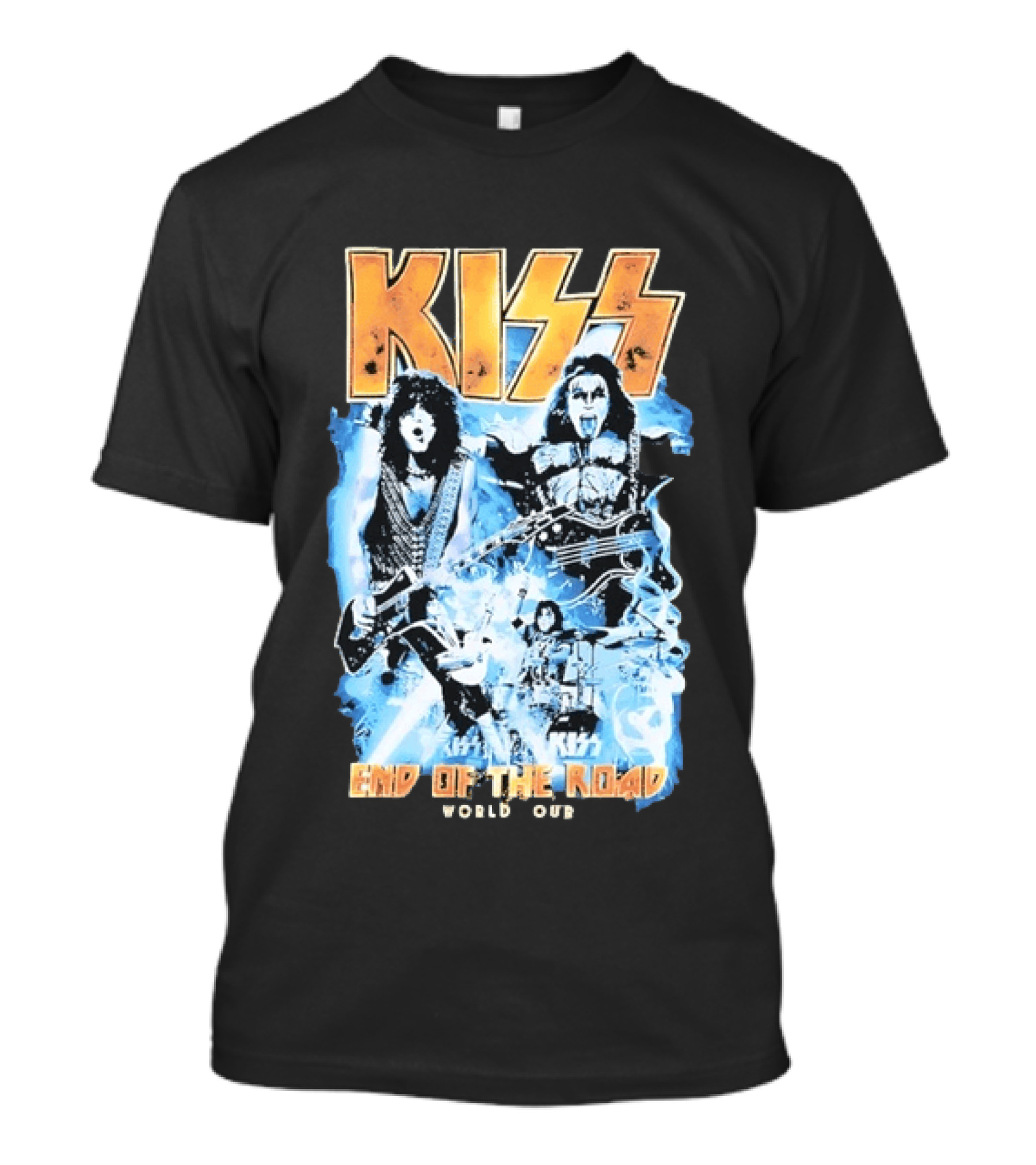 Kiss End Of The Road World Tour Rock Music Iconic Band Image T-Shirt