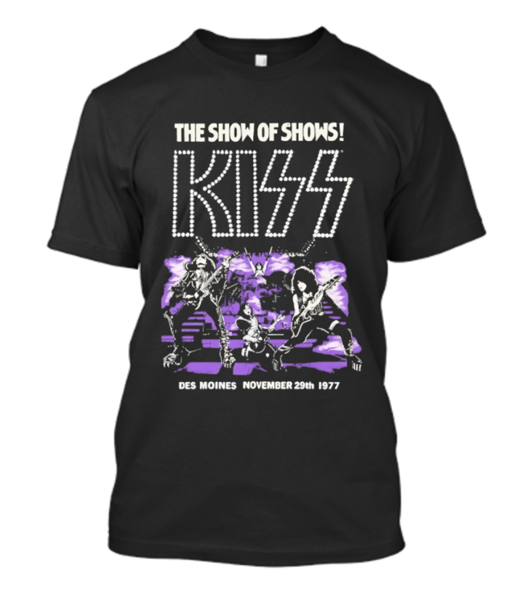 Kiss The Show Of Shows Des Moines November 29 1977 T-Shirt