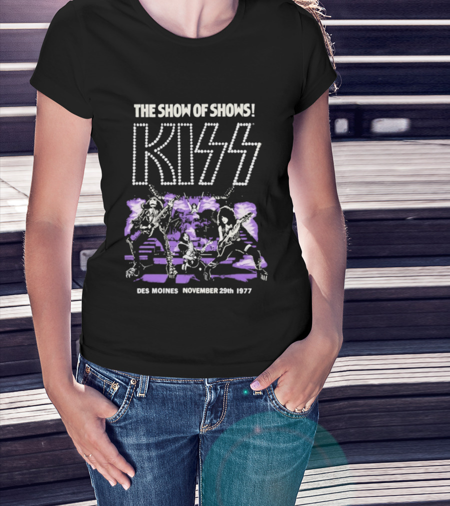Kiss The Show Of Shows Des Moines November 29 1977 T-Shirt