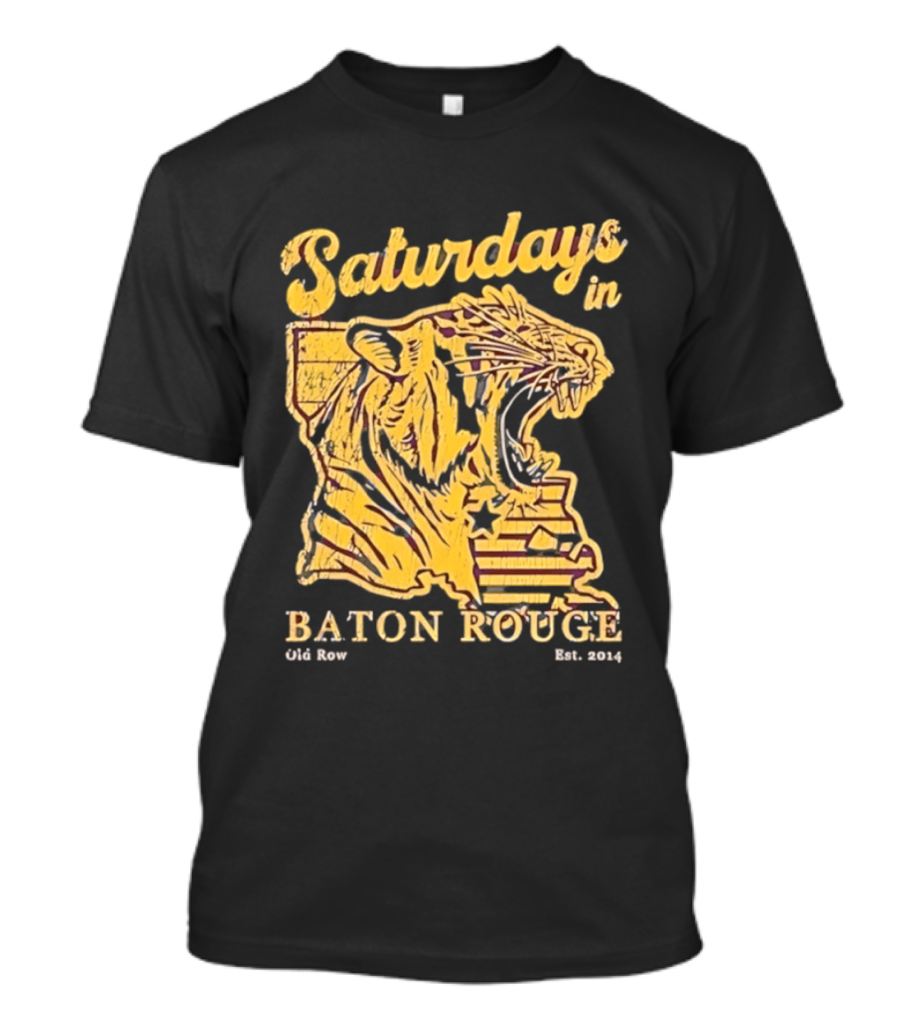 Saturdays In Baton Rouge Tiger Old Row Est 2009 T-Shirt