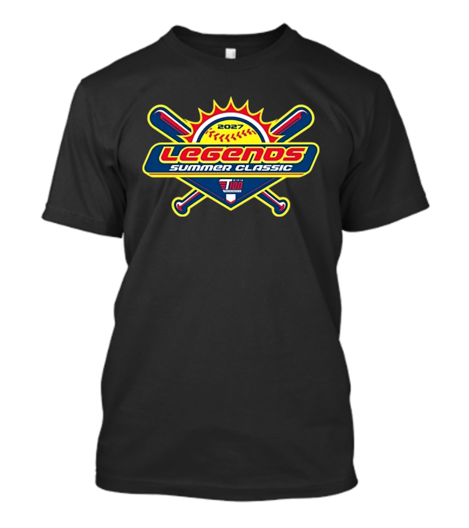 Legends Summer Classic Softball 2027 USA 100 Swingman Shield T-Shirt