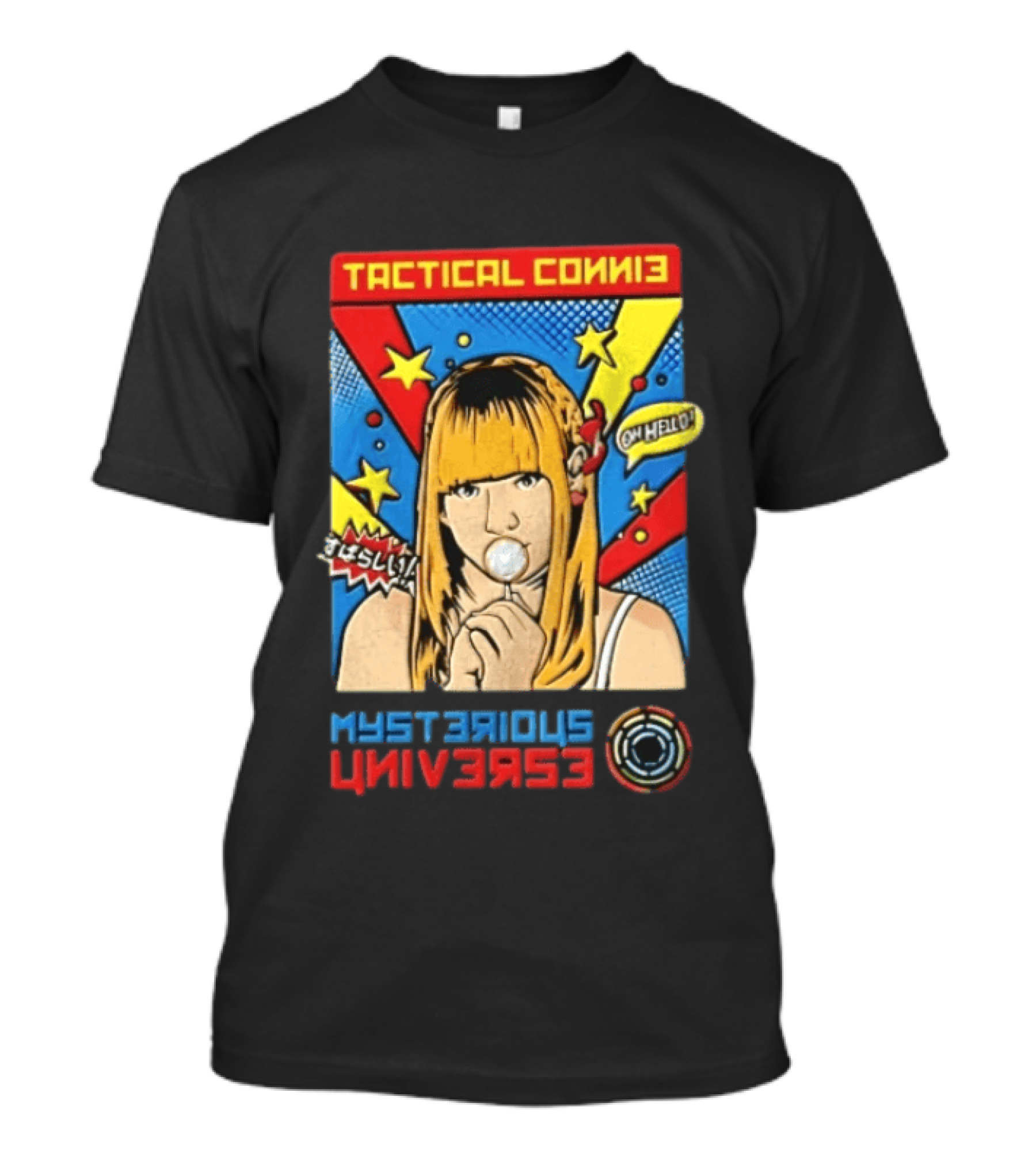 Tactical Connie Mysterious Universe Pop Art Comic T-Shirt