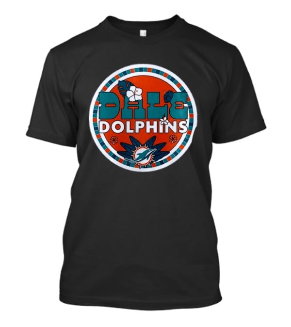 Miami Dolphins Dale Dolphins Los Delfines De Miami Defiende Nuestra Casa Hispanic Heritage T-Shirt