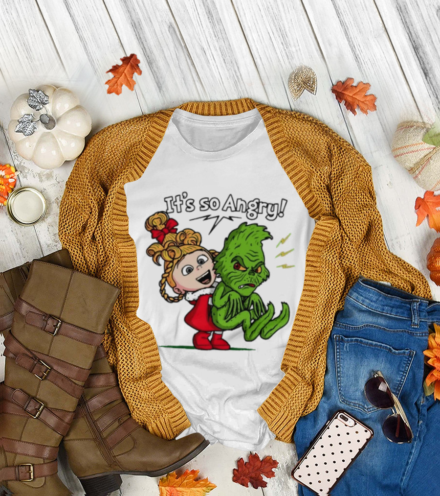 Cindy Lou Who Grinch It's So Angry Holiday Scene T-Shirt