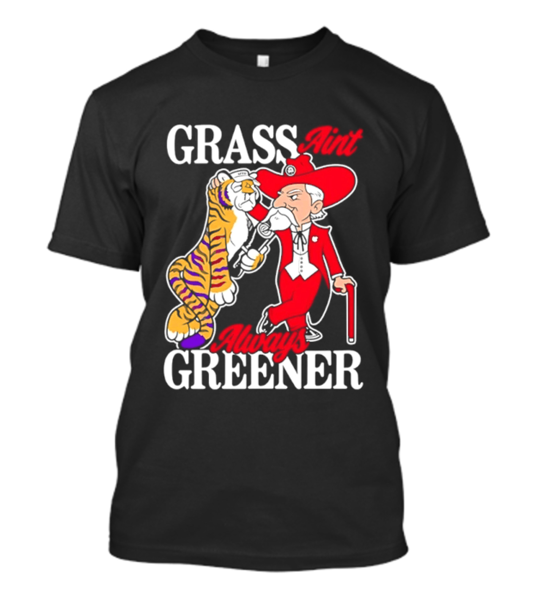 Grass Greener LSU Tigers Alabama Crimson Tide Rivalry T-Shirt