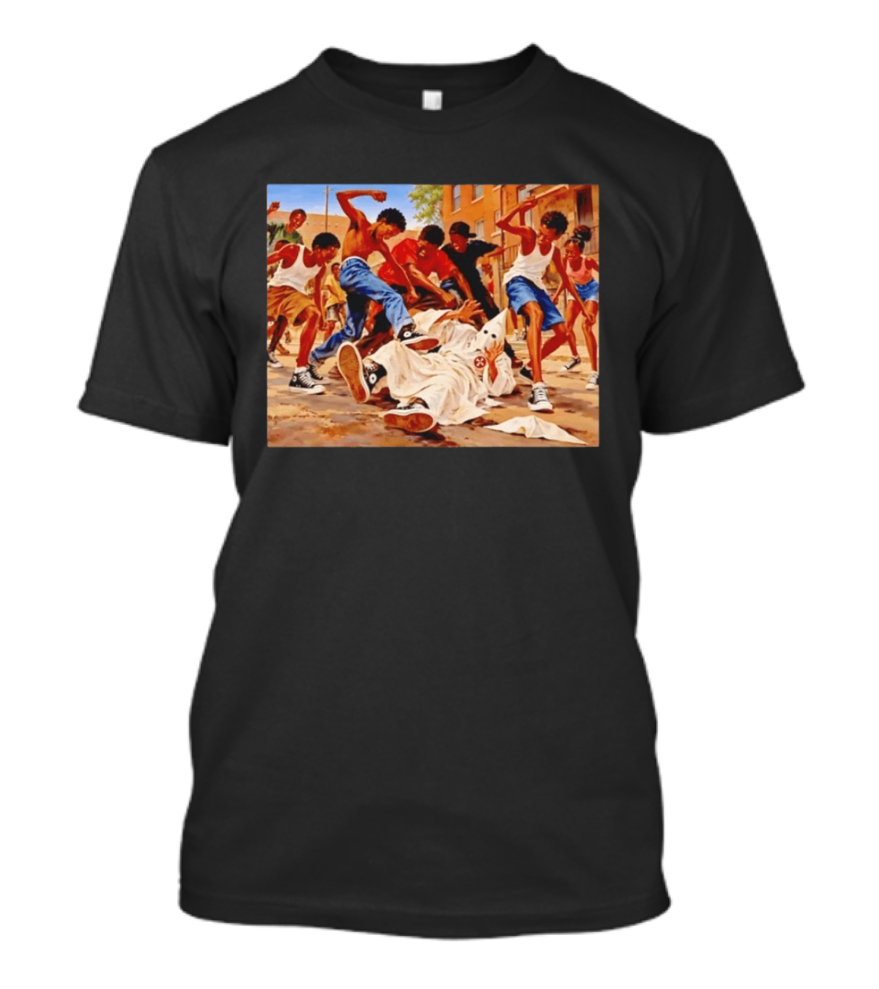 Group Of Youth Confronting A Klansman Social Justice T-Shirt