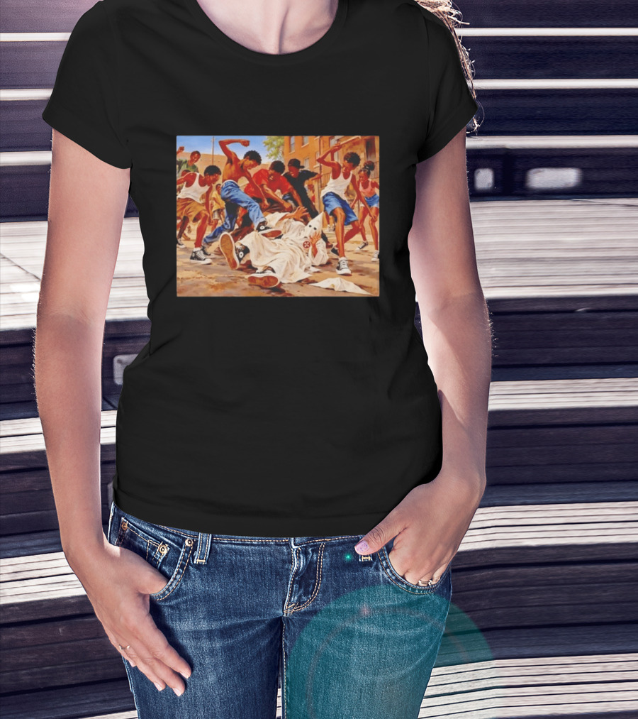 Group Of Youth Confronting A Klansman Social Justice T-Shirt