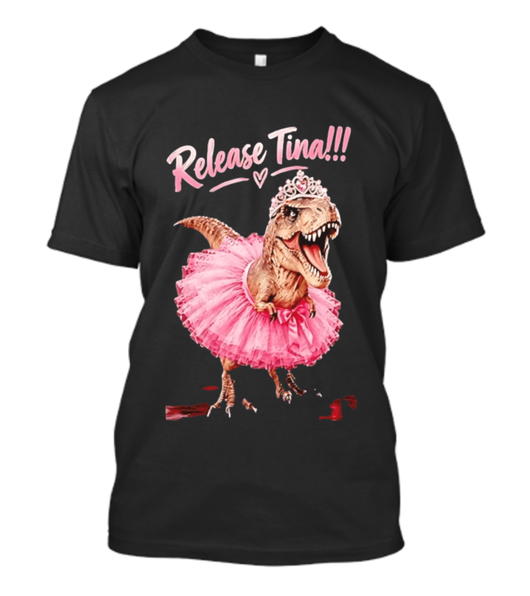 Release Tina Rex In Pink Tutu And Tiara T-Shirt