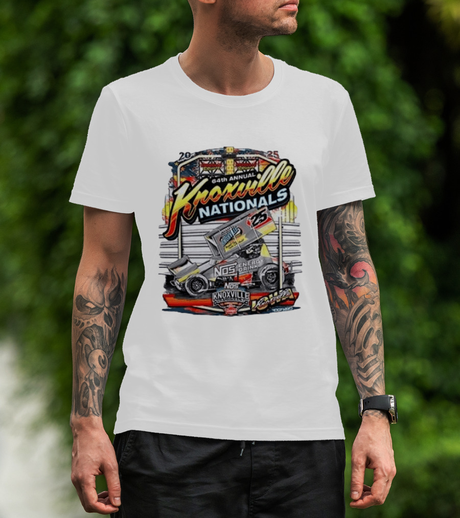 64th Annual Knoxville Nationals 25 NOS Energy Drink Sprint Car Racing Event T-Shirt